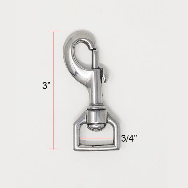 3/4" Stainless Steel Swivel Bolt Snap Snap German Shepherd Shop 