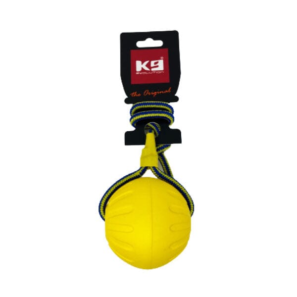 K9 EVOLUTION - Ball Fantastic EVA-Foam With Rope K9 Evolution 3.5" 