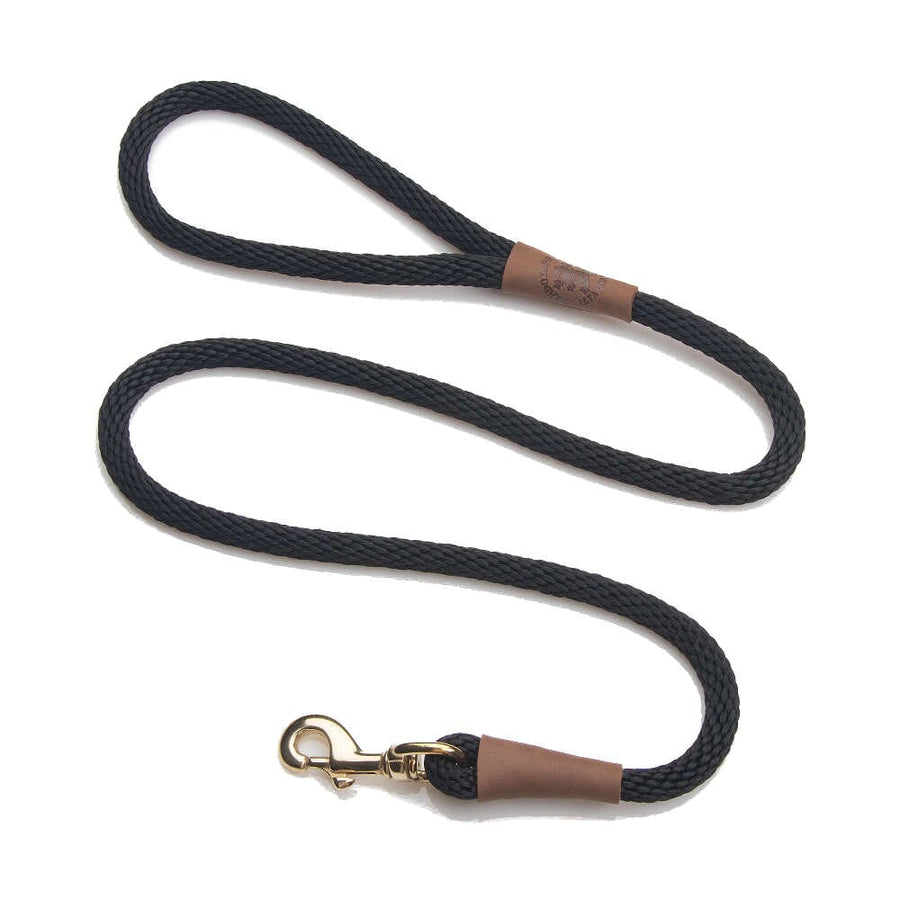 Mendota Pet - Snap Leash - Large 1/2 Inch - 6' Pet Leashes Mendota Pet Black 